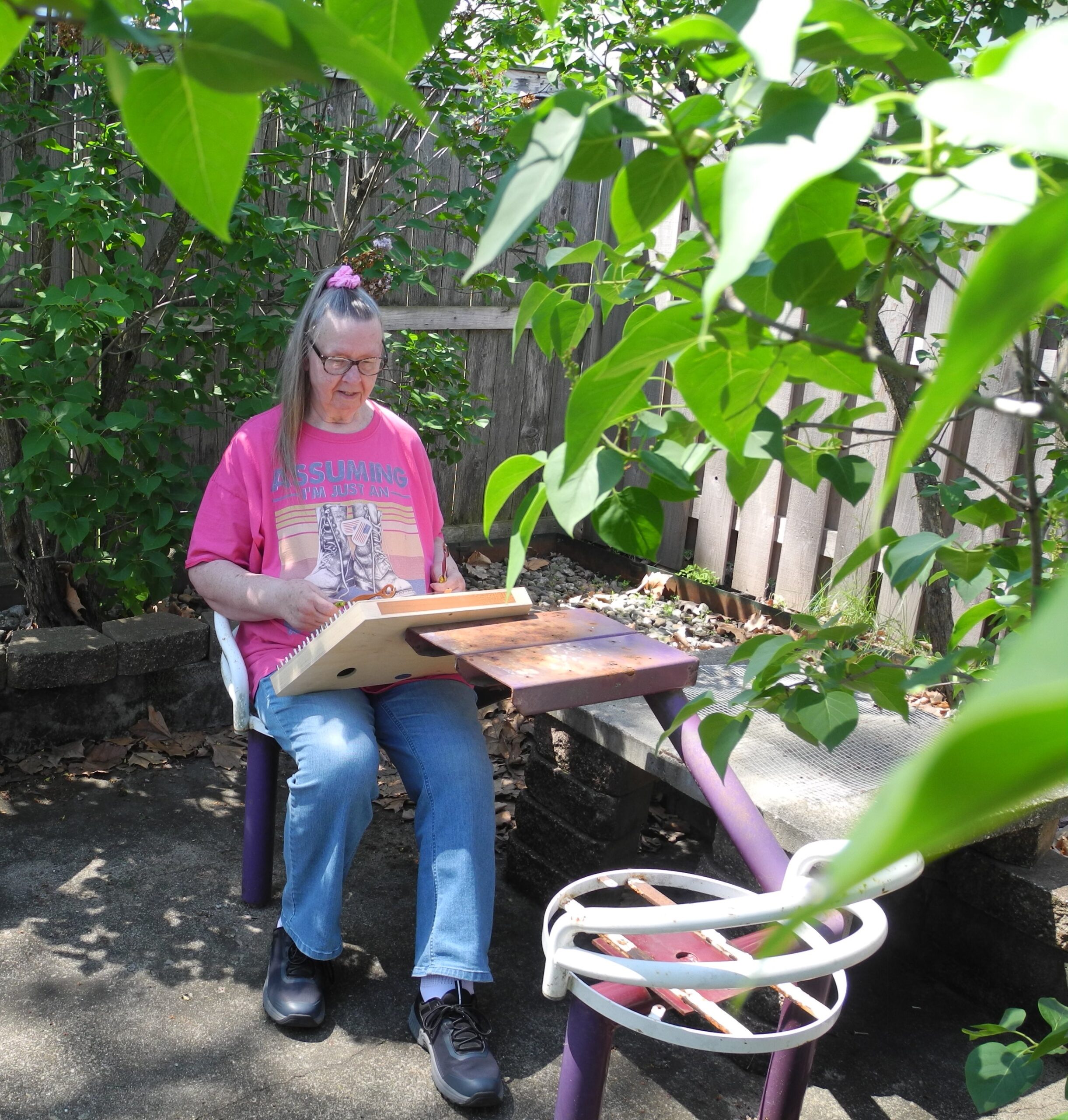 features Mary with TK